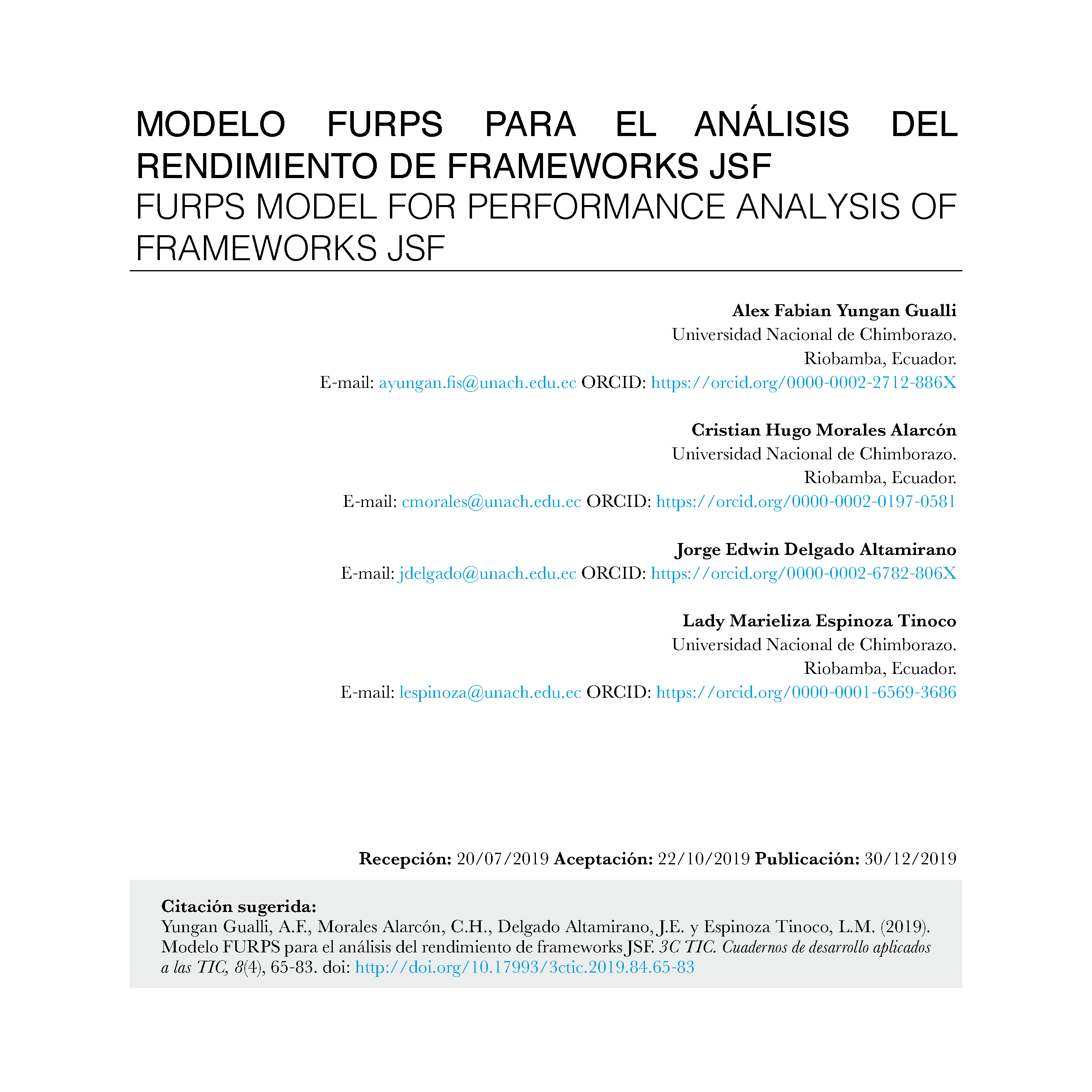 Portada Art 4 Tic Ed 31 Vol 8 N º 4 3ciencias